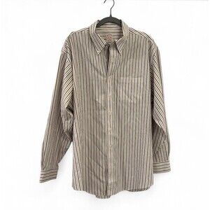 Brooks Brothers Mens Button Down Shirt Striped XL Long Sleeve Businesses